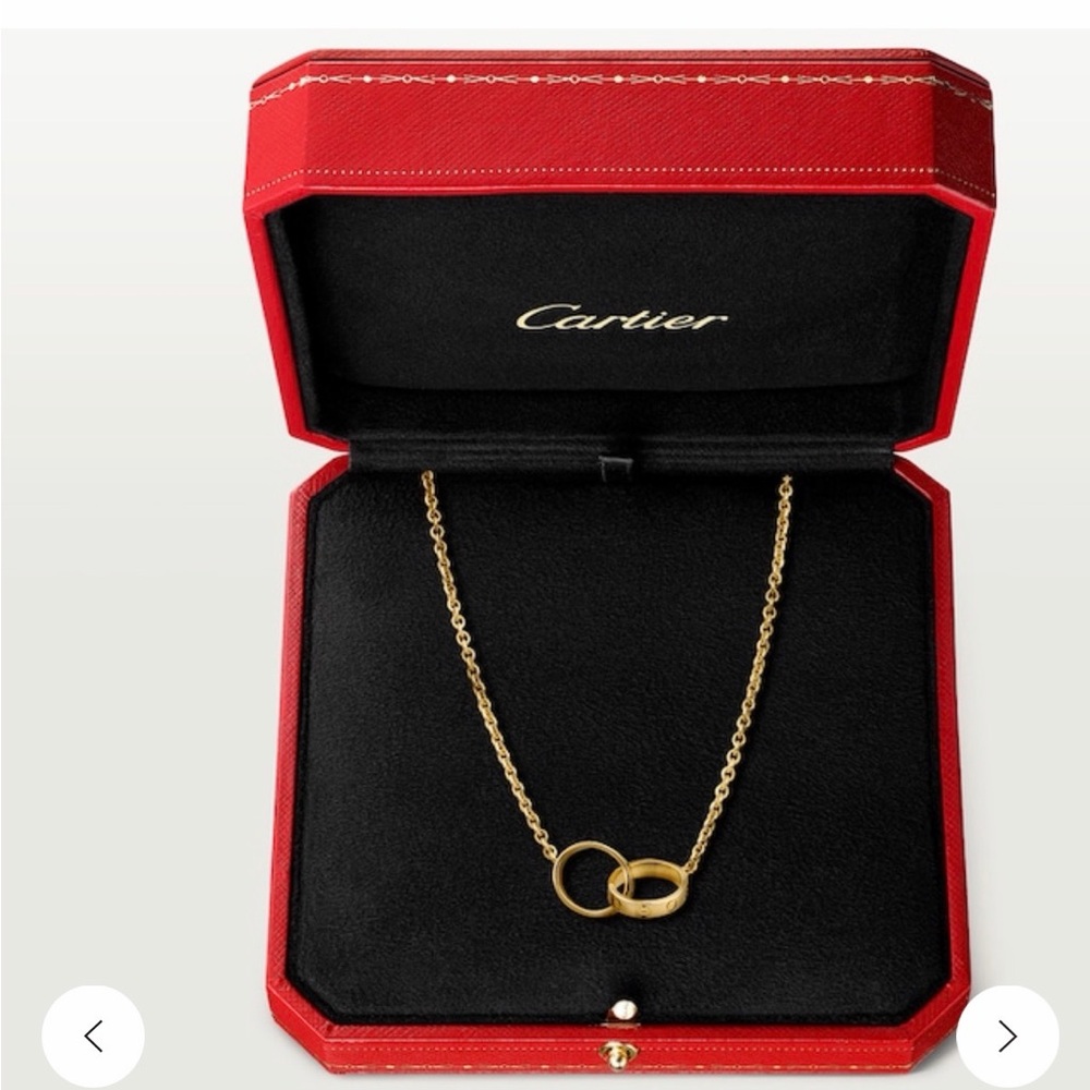 Cartier Gold Interlocking love Necklace - Picture 3 of 6